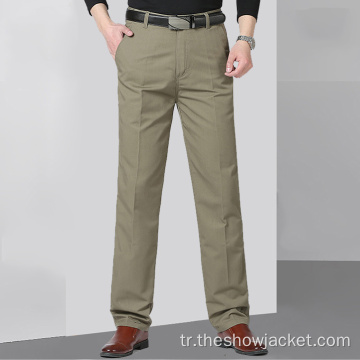 Yeni Stil Erkek İş Çalışması Düz ​​Takım Elbise Pantolon